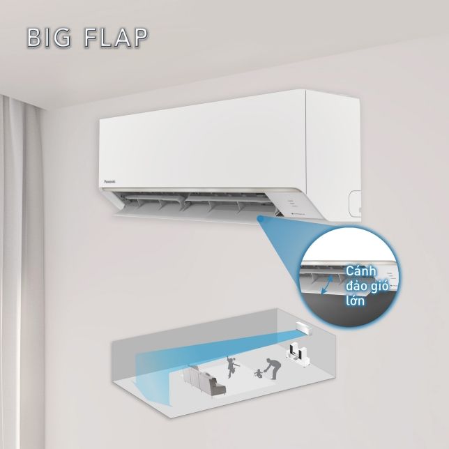 Luồng gió mát sẽ tỏa khí mát lạnh lan ra khắp căn phòng đem đến cảm giác thoải mái và dễ chịu đồng đều